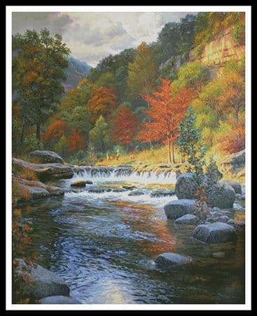 Autumn Serenity (Large) by Artecy printed cross stitch chart